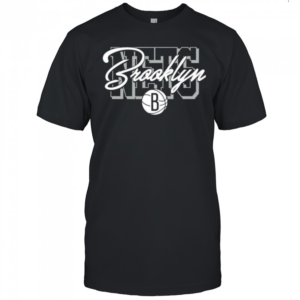 NBA Brooklyn Nets Blockletter Script Logo shirt