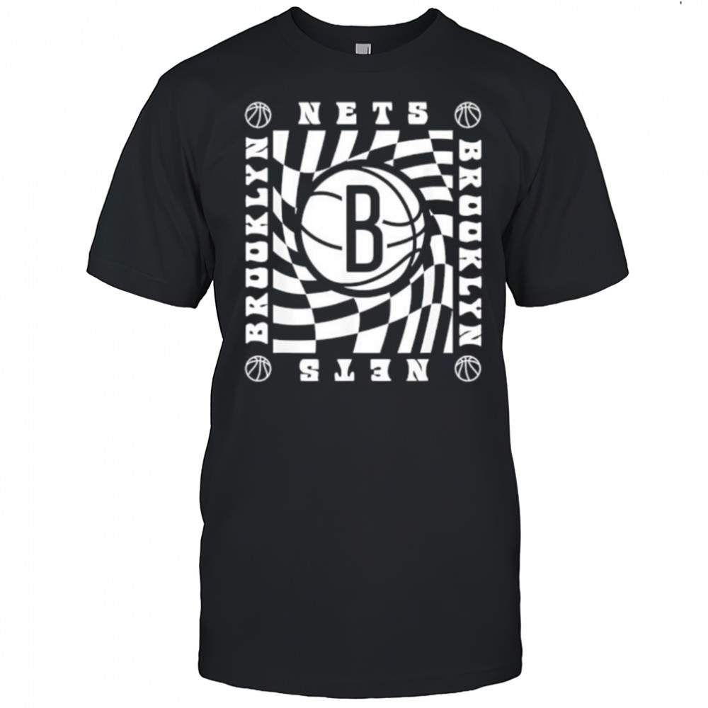 NBA Brooklyn Nets Retro Checkerboard Wave shirt