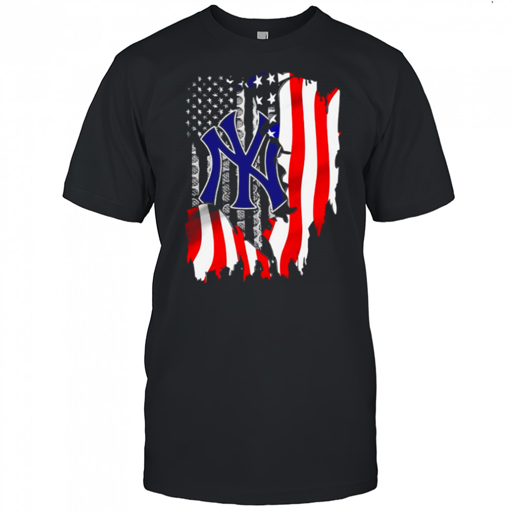 New York Yankees Baseball American Flag shirt