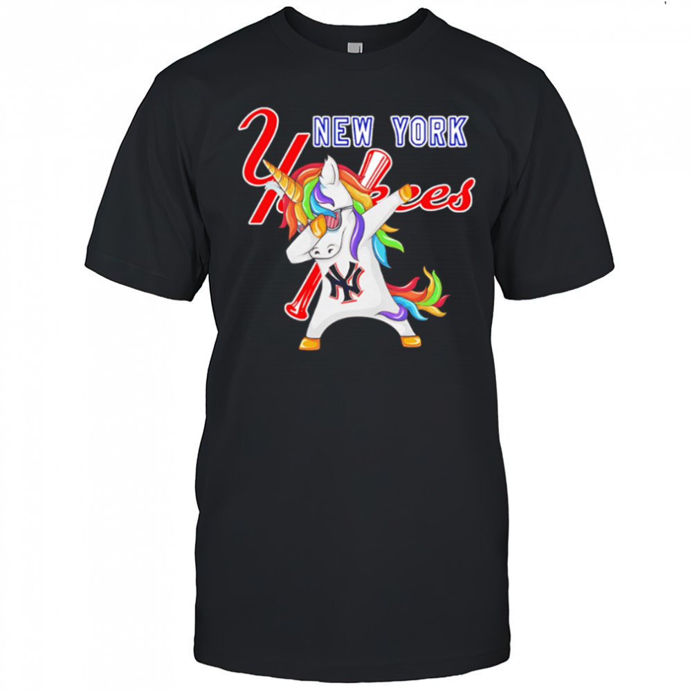 New York Yankees Baseball Unicorn Dabbing Funny shirt