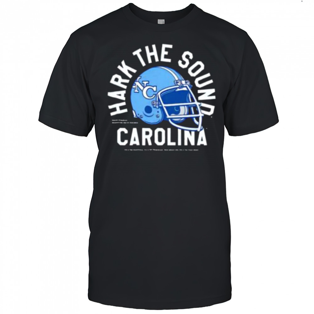 Official North Carolina Football Hark The Sound helmet shirt