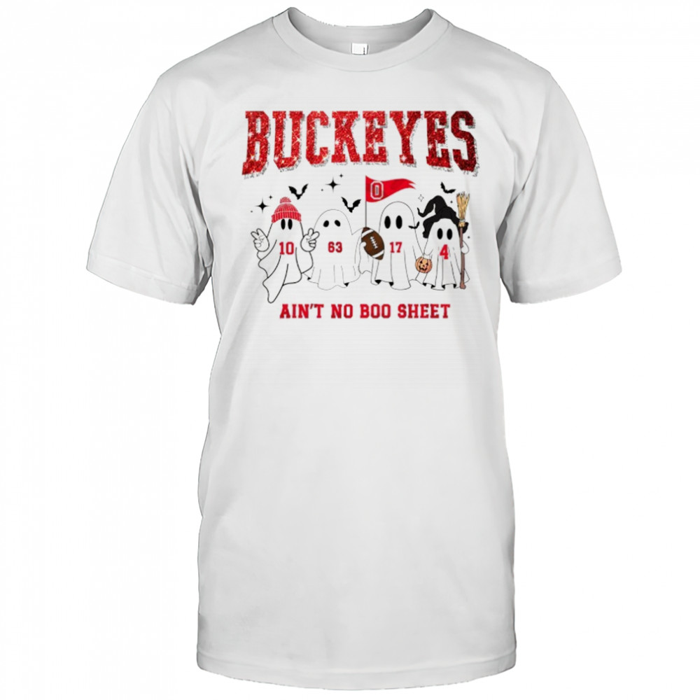 Ohio Football Boo Sheet Bow ain’t no boo sheet Halloween shirt