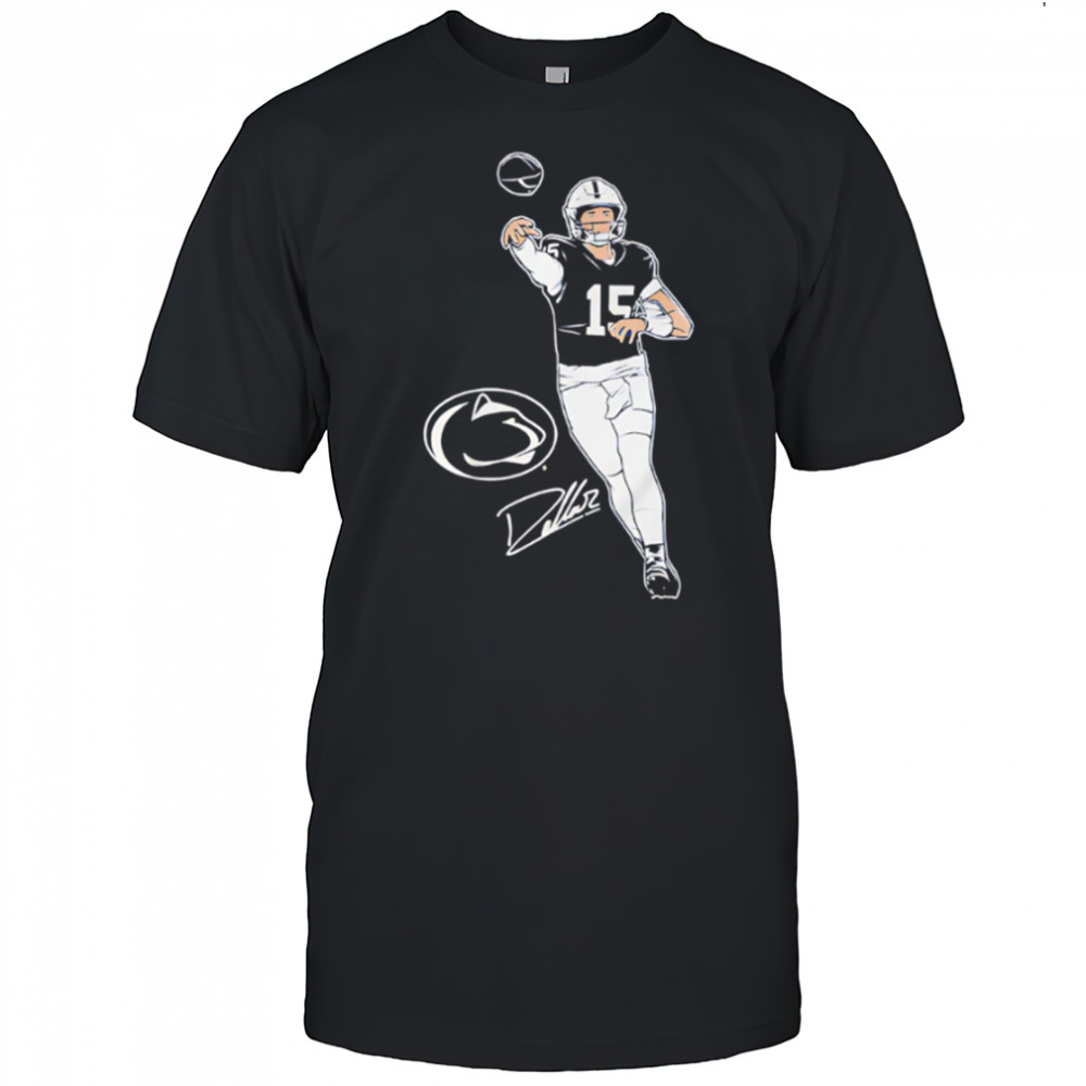 Penn State Football Drew Allar Superstar Pose signature shirt