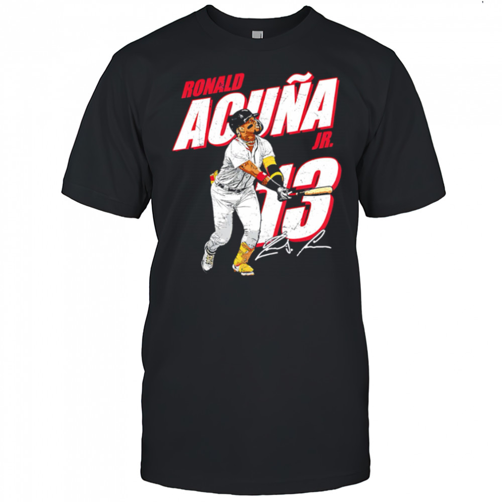 Ronald Acuna Jr. Atlanta Baseball MLB Players signature retro shirt