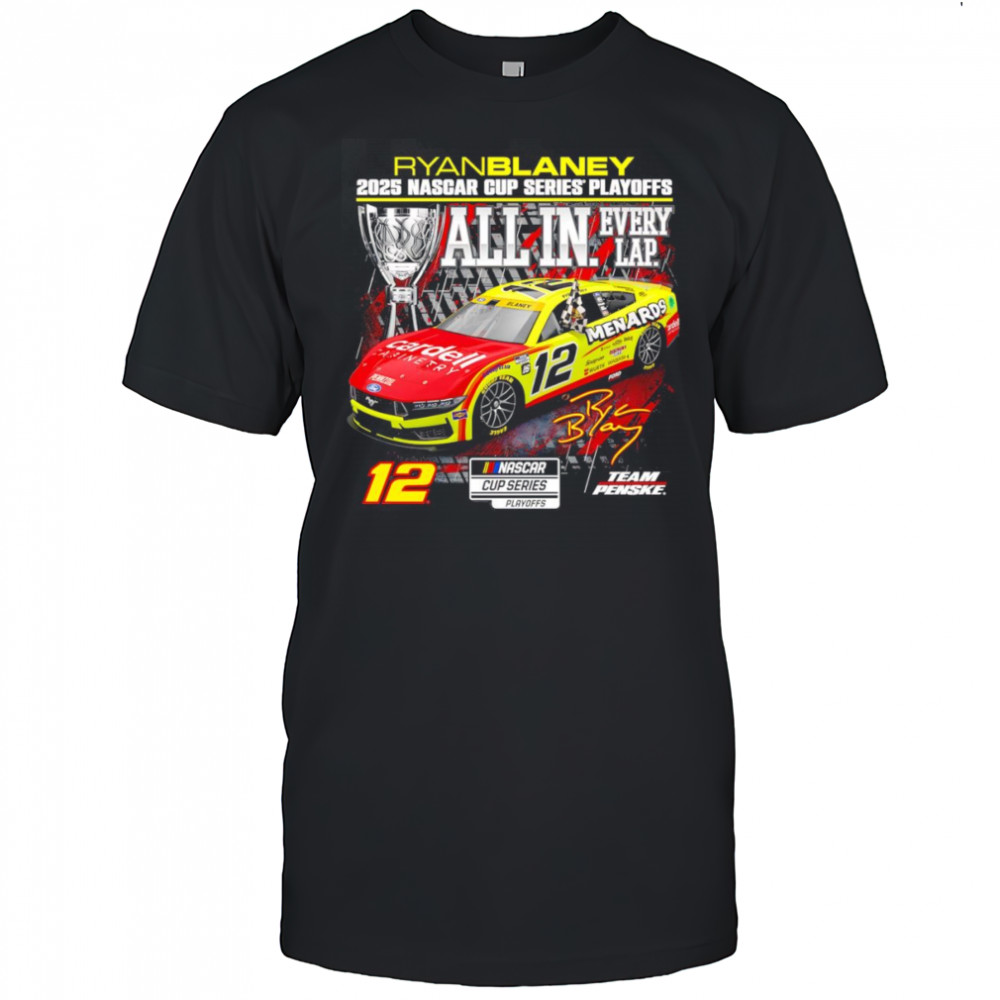 Ryan Blaney 2025 NASCAR Cup Series Playoffs Menards shirt
