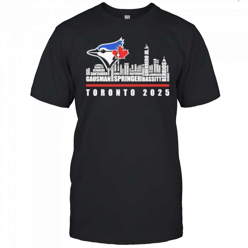 Skyline Toronto Blue Jays 2025 Celebration shirt