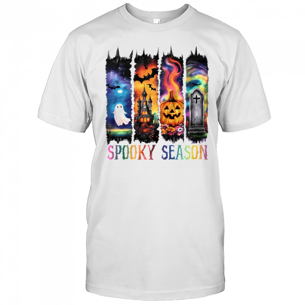 Spooky Season Vintage Halloween Ghost Coquette Fall Pumpkin shirt
