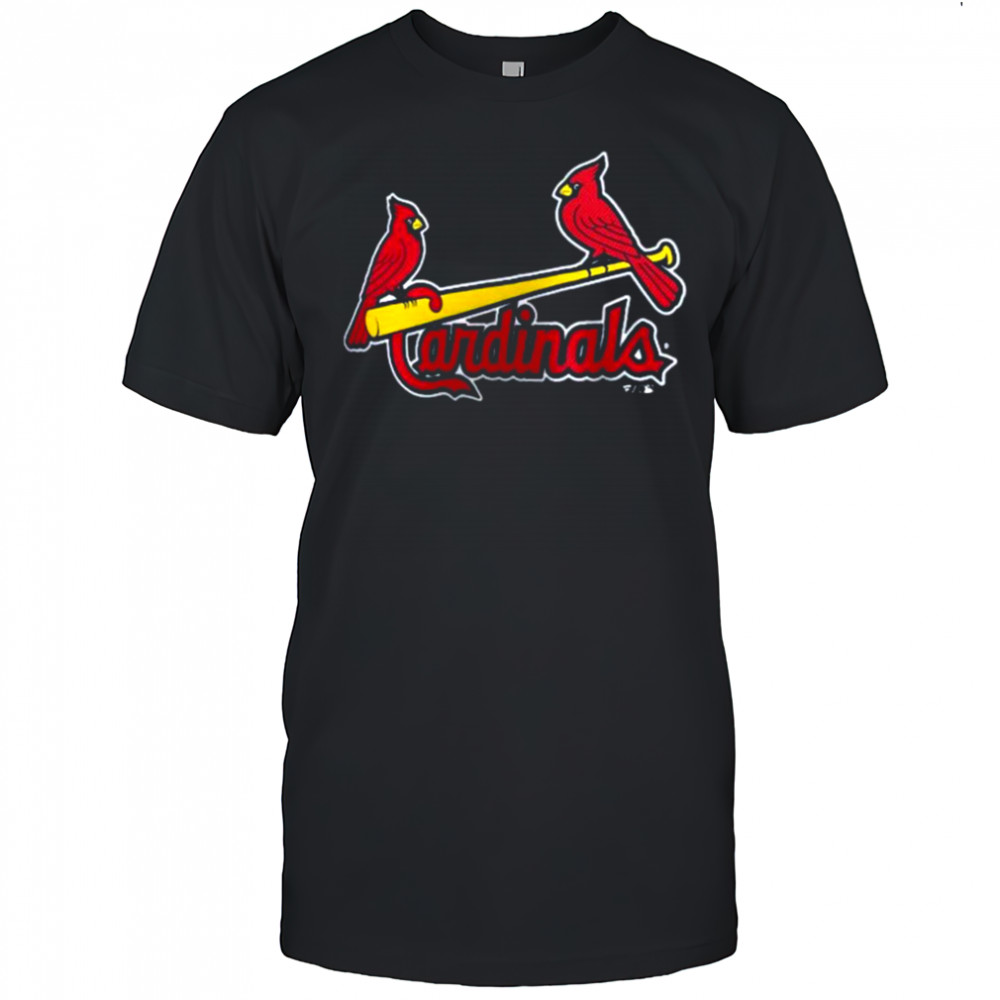 St. Louis Cardinals Navy Official Team Wordmark T Shirt