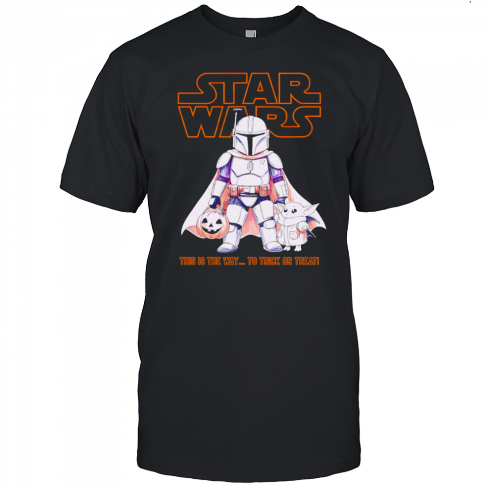 Star Wars Mandalorian And Grogu Trick Or Treat Halloween shirt