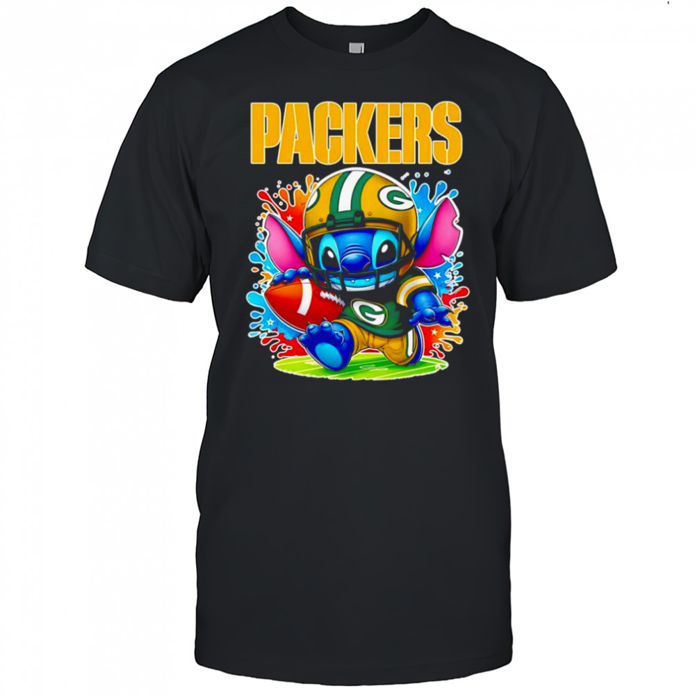 Stitch running Green Bay Packers football shirt
