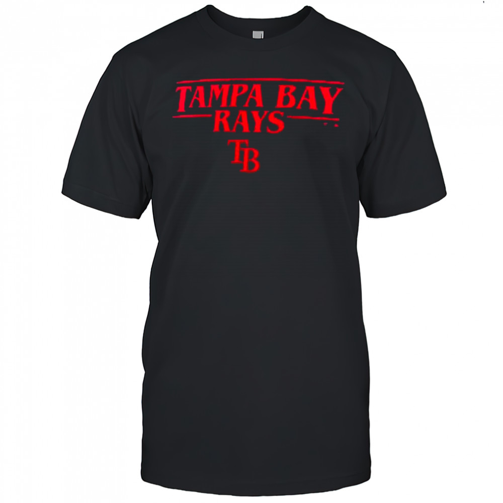 Tampa Bay Rays Stranger Things Logo Lockup T Shirt