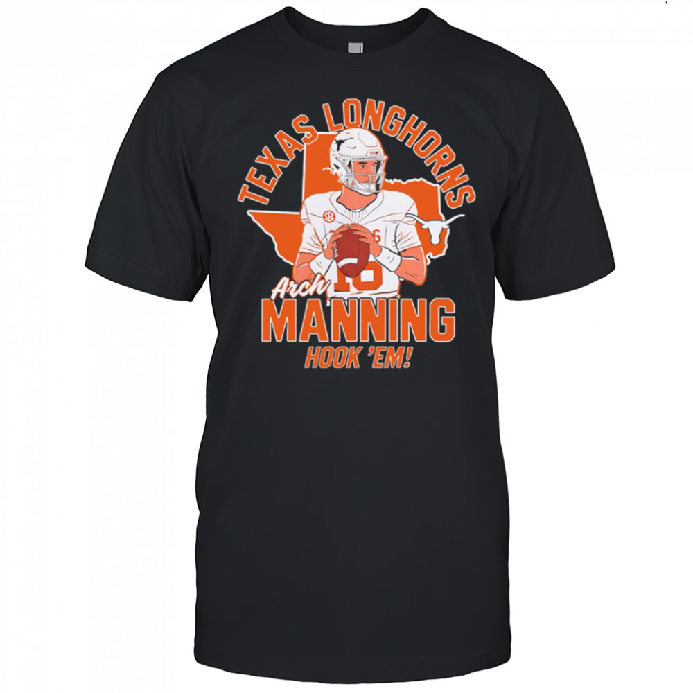 Texas Longhorns Arch Manning Hook ‘Em cartoon shirt