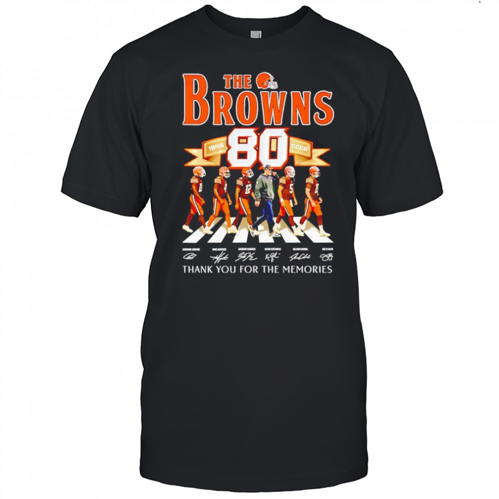 The Browns 1946 2026 Abbey Road thank you for the memories shirt