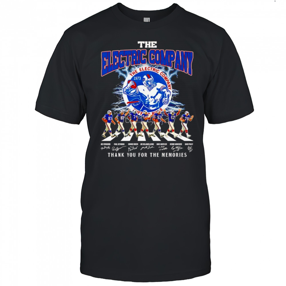The Electric Company Buffalo Bills thank you for the memories shirt