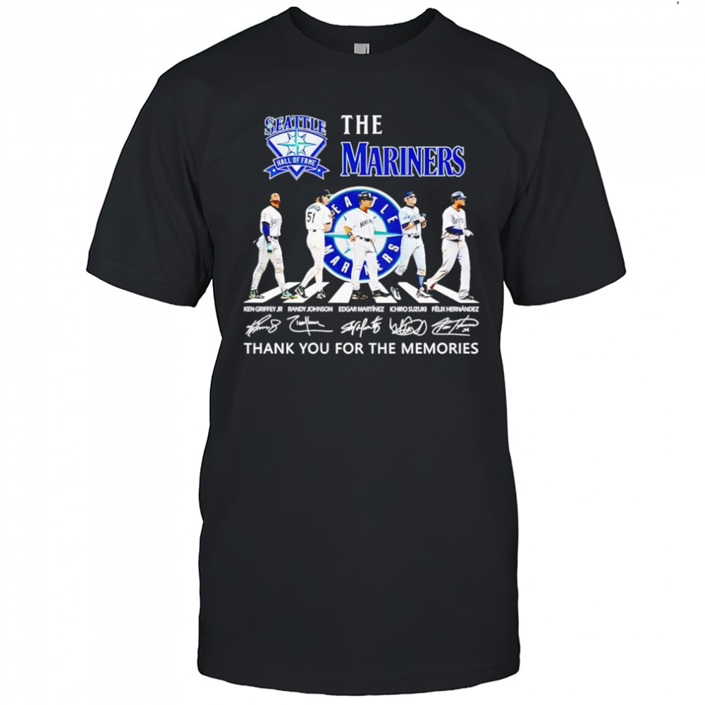 The Mariners Hall of Fame Abbey Road thank you for the memories shirt