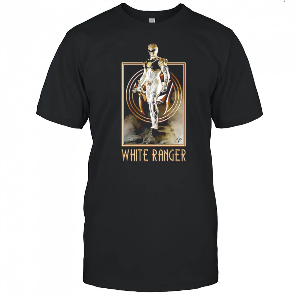 White Ranger Power Rangers shirt