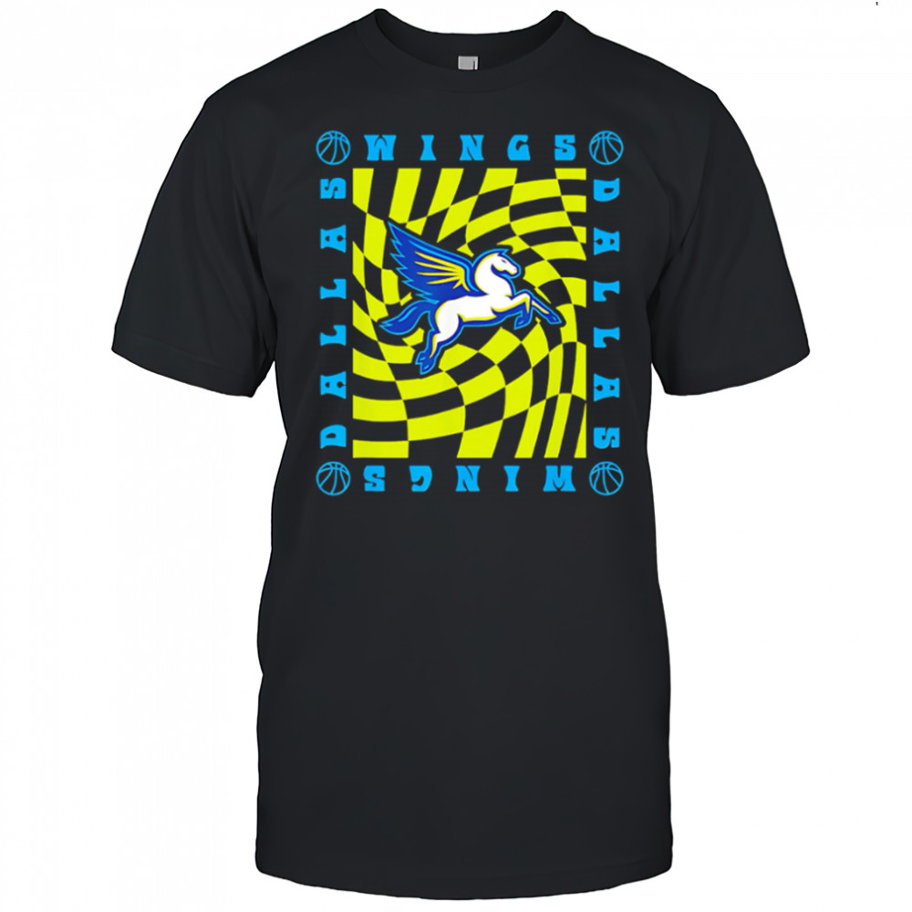 WNBA Dallas Wings Retro Wavy Checkerboard shirt