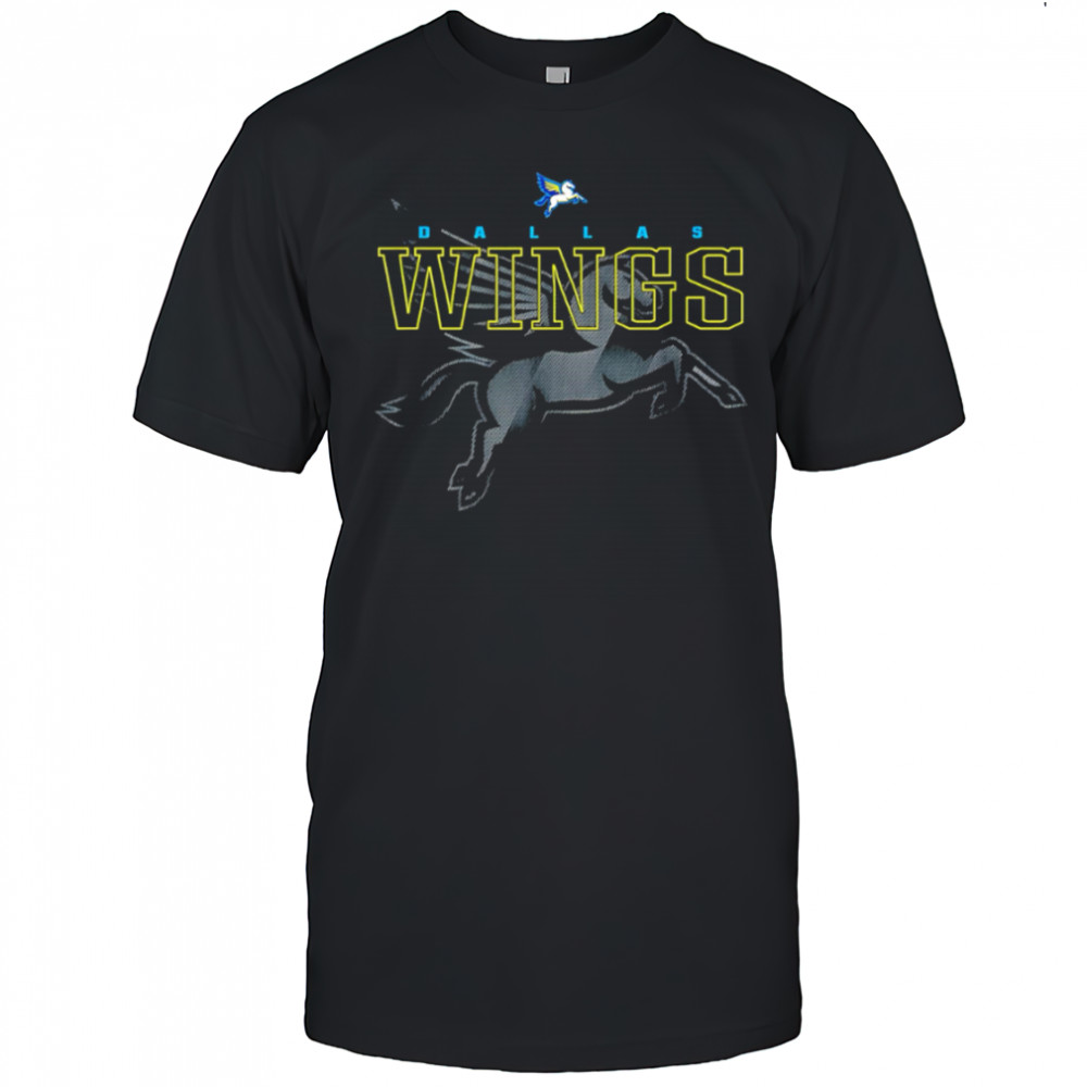WNBA Official Dallas Wings Black In Black Horse shirt