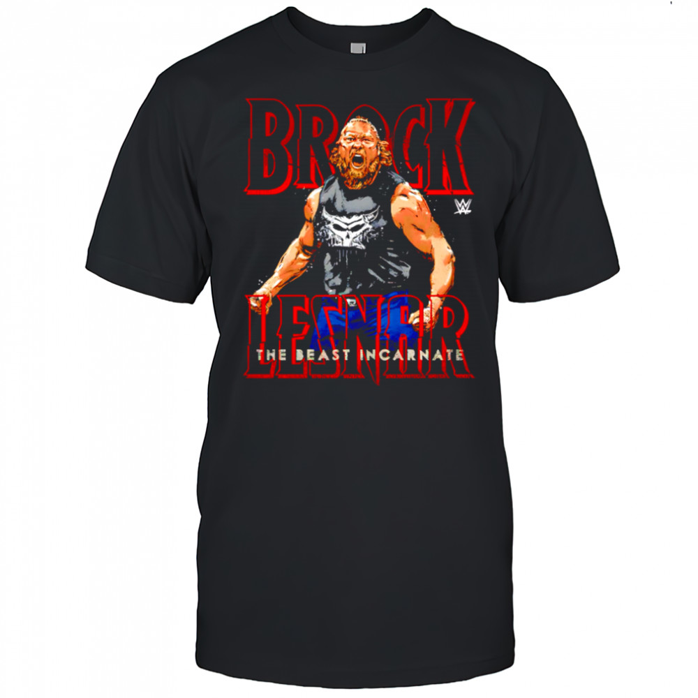 WWE Brock Lesnar The Beast Incarnate Taunt design style shirt
