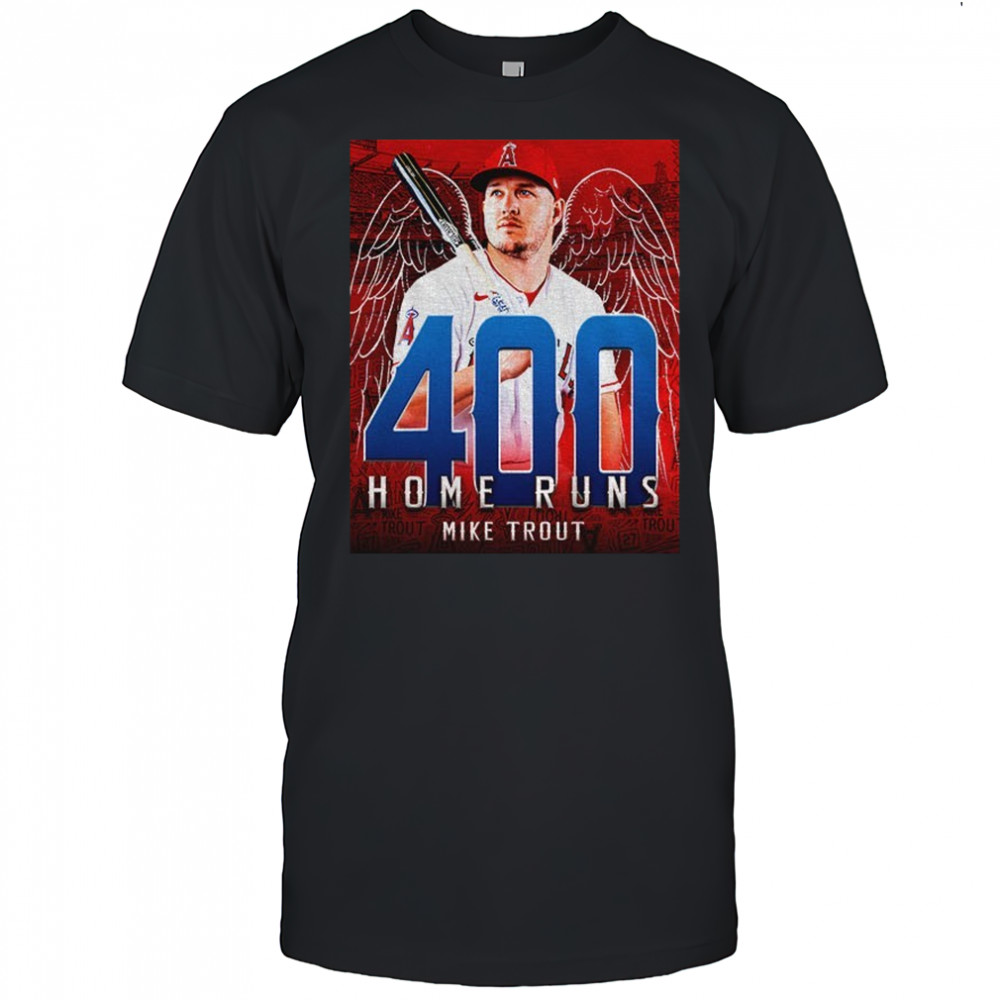 400 Career Home Runs Mike Trout LA Angels shirt