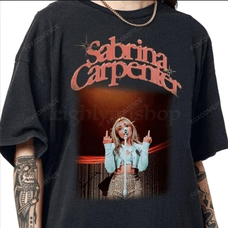 Sabrina Carpenter 90s World Tour Shirt Vintage Music Tee