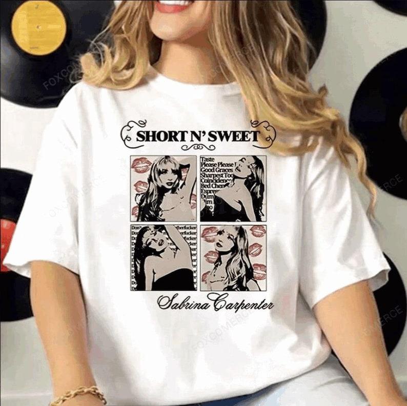 Sabrina Carpenter Manga Graphic Shirt Harajuku Y2K Top