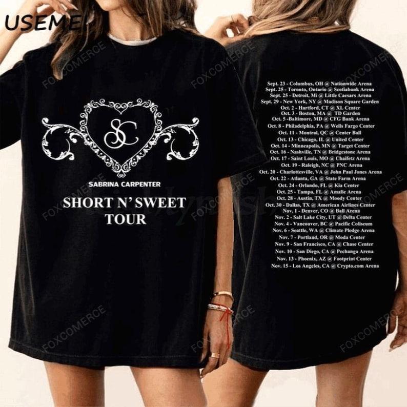 Sabrina Carpenter Short N Sweet Tour Espresso Concert Tee