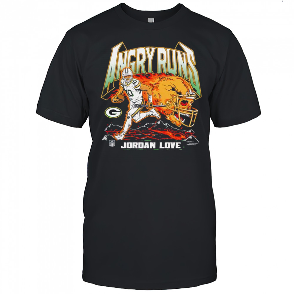 Angry Runs 2025 Green Bay Packers Jordan Love poster shirt