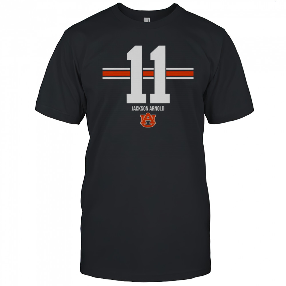 Auburn Tigers Football Jackson Arnold #11 Stripe T-Shirt