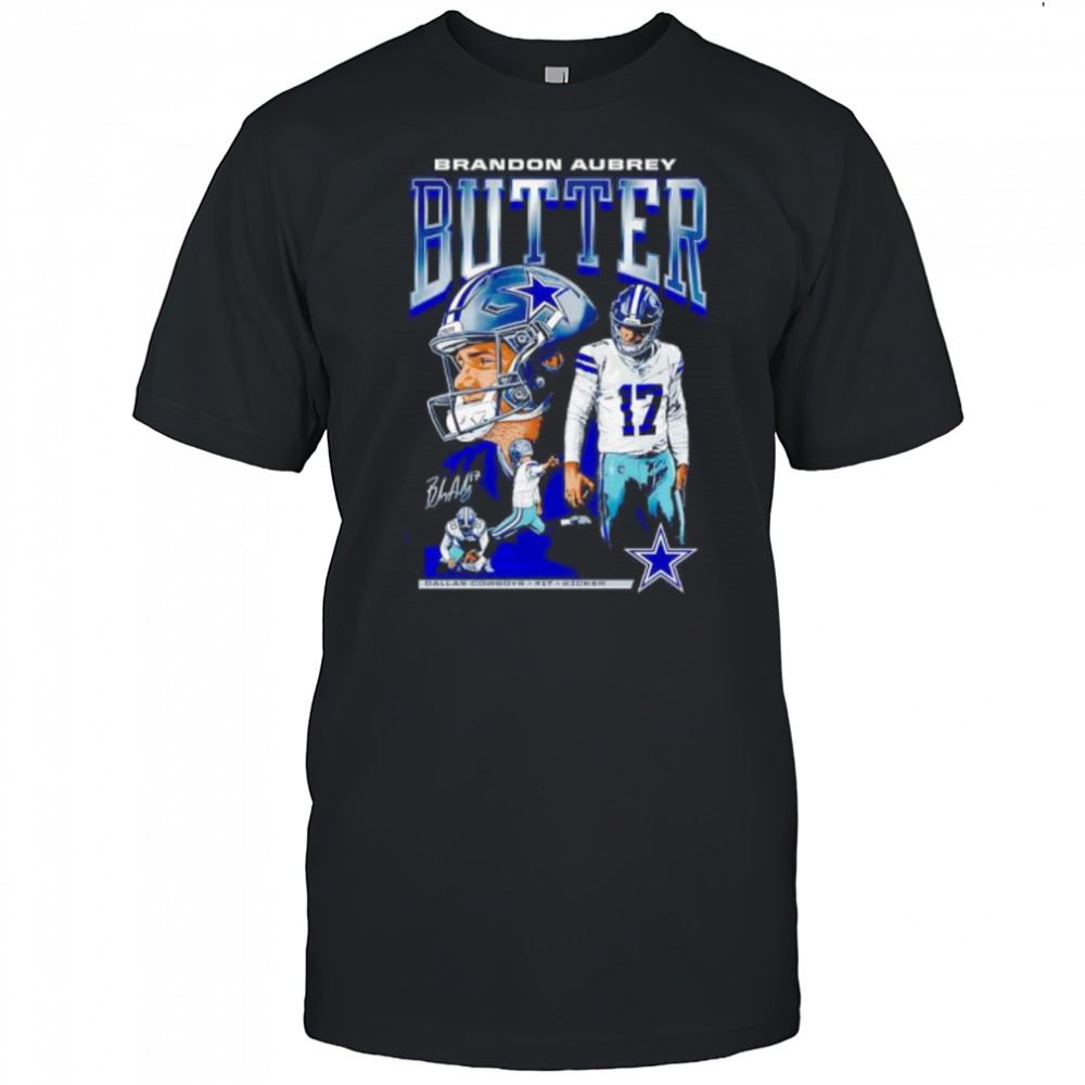 Brandon Aubrey #17 Kicker Butter Dallas Cowboys shirt