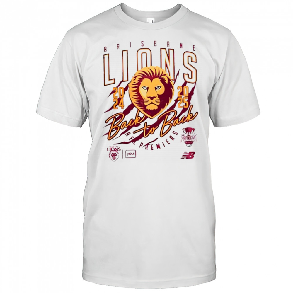Brisbane Lions Afl 2025 Back-to-back Premiers shirt
