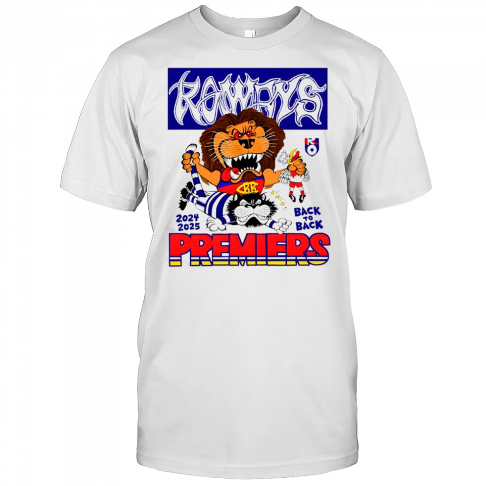 Brisbane Lions AFL Grand Finals poster 2025 back to back premiers shirt