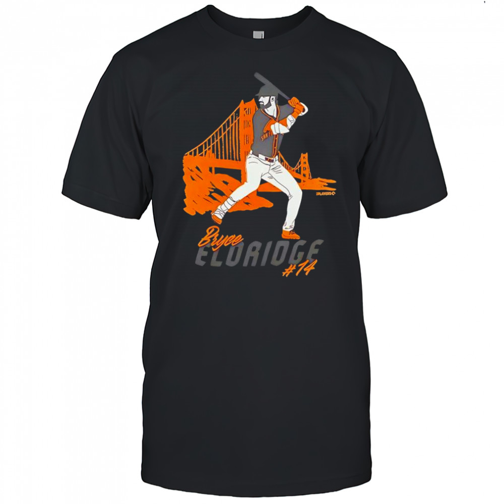 Bryce Eldridge number 14 signature San Francisco Giants Baseball shirt