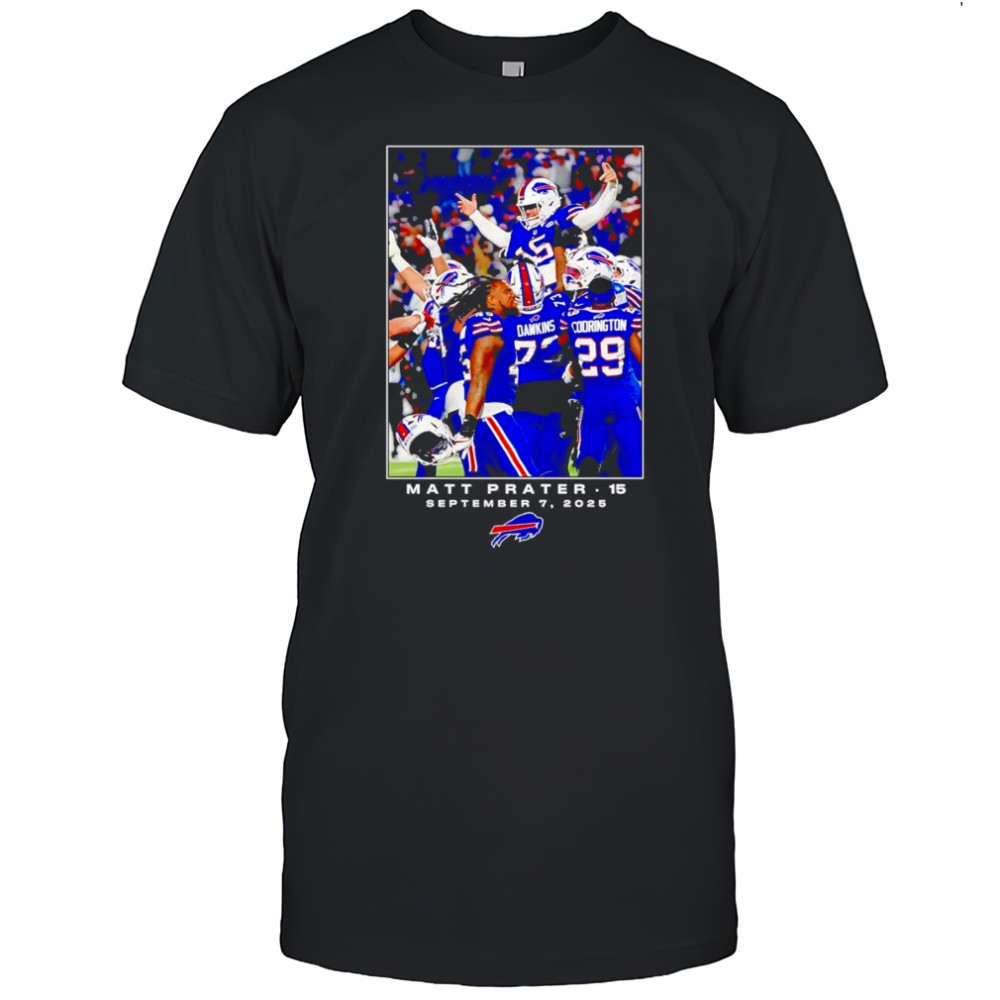 Buffalo Bills Matt Prater NFL Flash Features Week 1 shirt