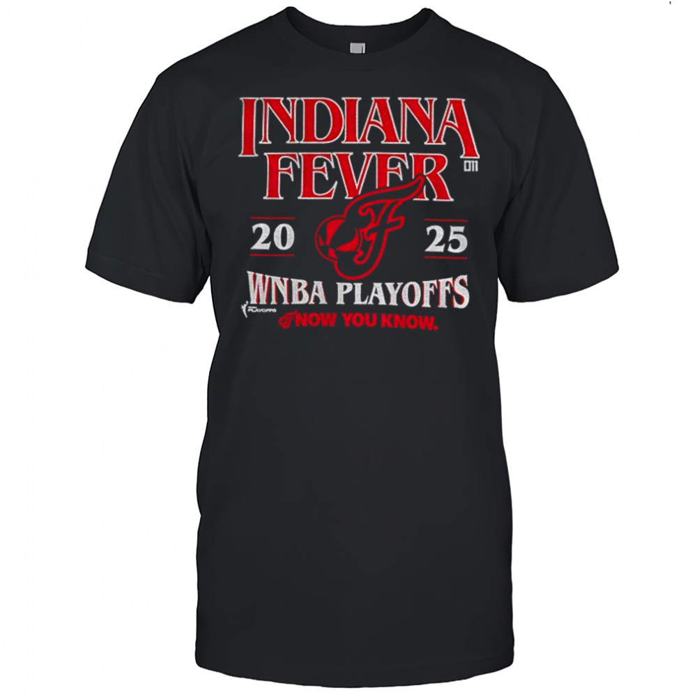 Caitlin Clark wearing Indiana Fever 2025 WNBA Playoffs now you know shirt
