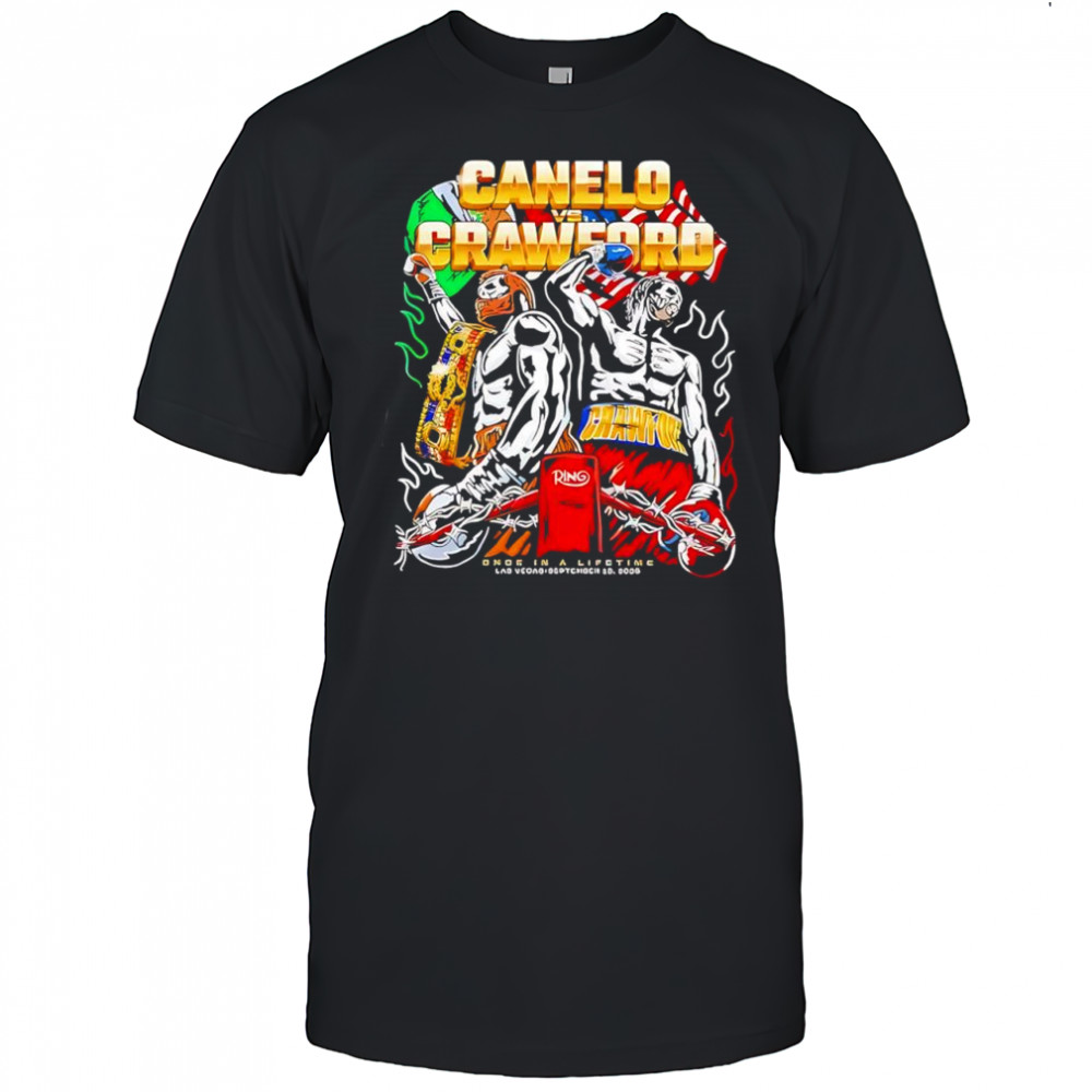 Canelo Crawford once in a lifetime Las Vegas sep 13 2025 shirt