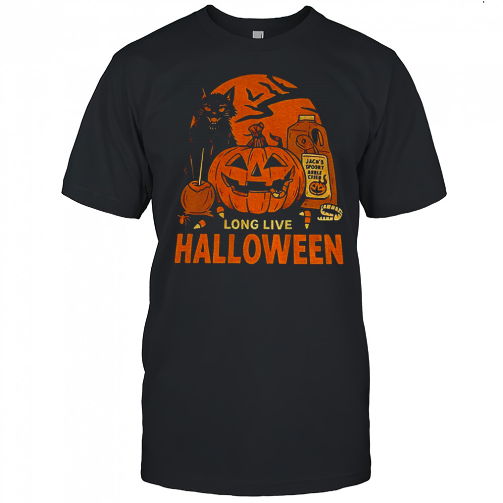 Cat pumpkin long live Halloween Day 2025 shirt