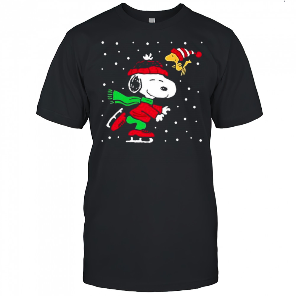 Christmas Snoopy Ice Skating shirt