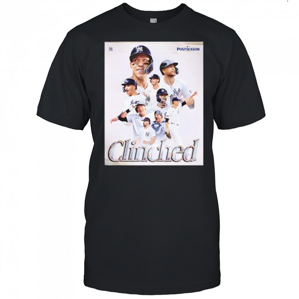 Clinched New York Yankees MLB Baseball Legend Postseason poster shirt