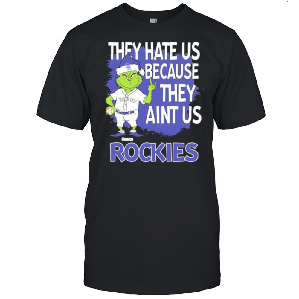 Colorado Rockies Grinch Christmas They Hate Us Ain’t Us shirt