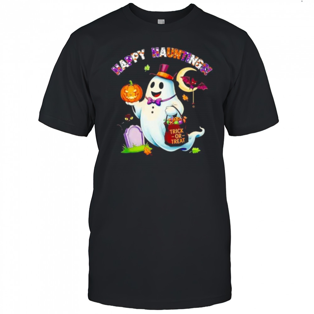 Cute Ghost Trick-or-Treating halloween shirt