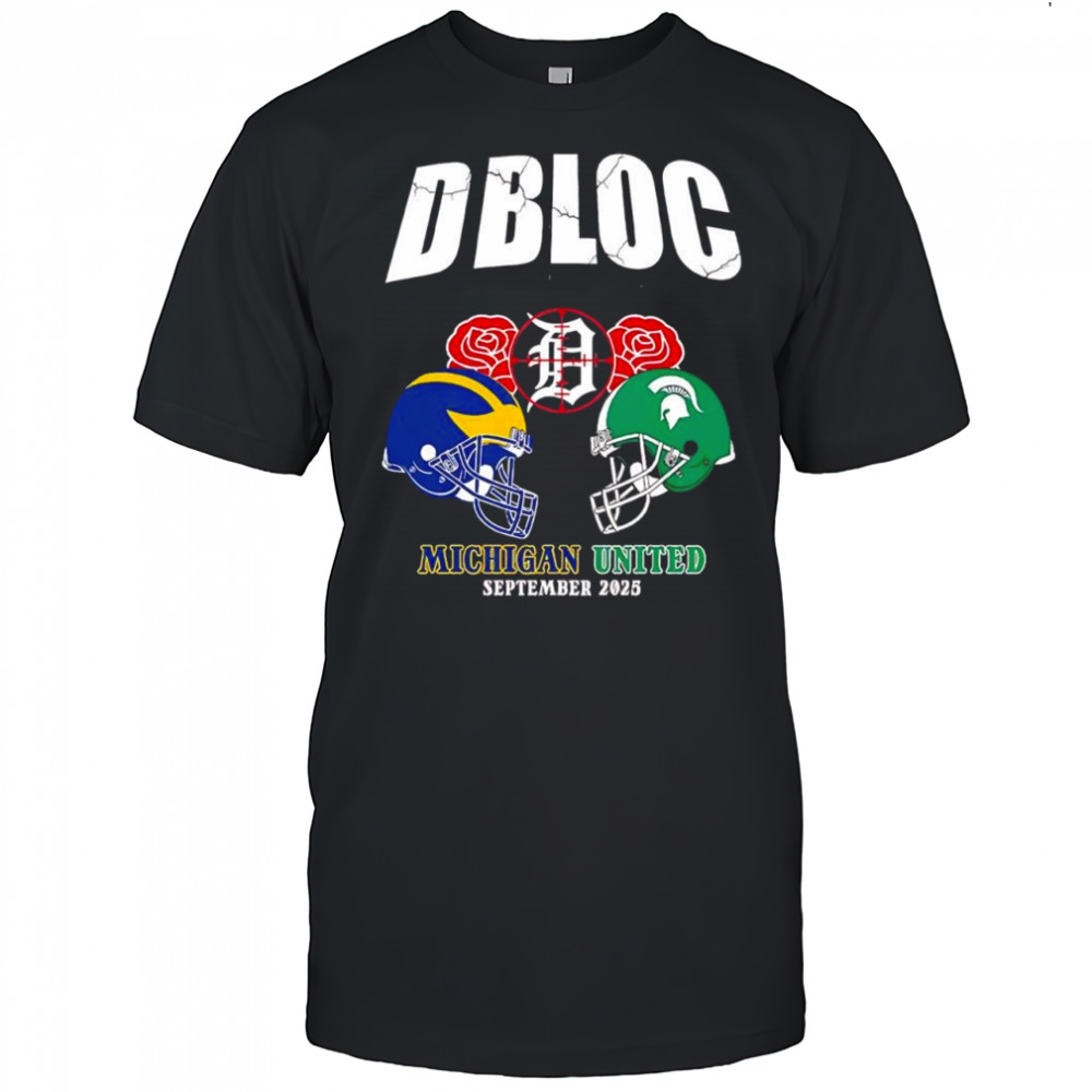 DBLOC Detroit Tigers Michigan Wolverines vs Michigan State Spartans United September 2025 shirt