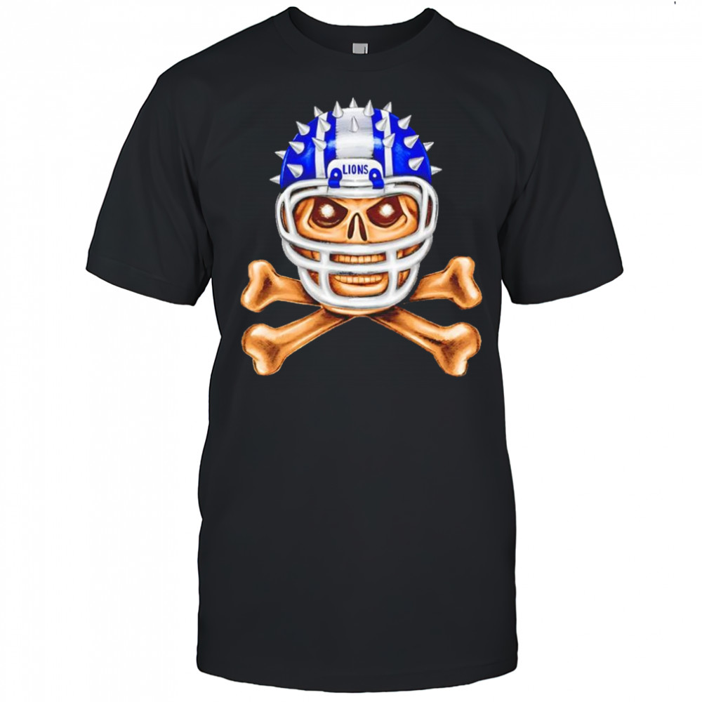 Detroit Lions skull helmet shirt