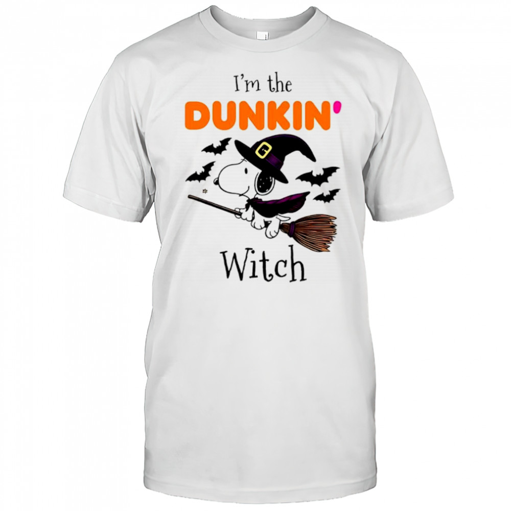 Dunkin’ Donuts X Snoopy I’m the witch Halloween shirt
