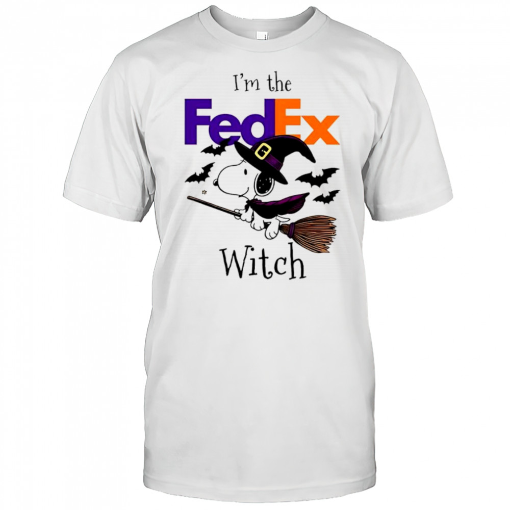 FedEx X Snoopy I’m the witch Halloween shirt