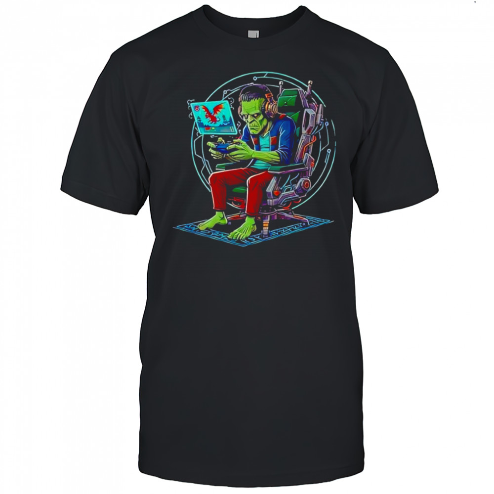 Frankenstein Scary Gaming Video Game Halloween shirt