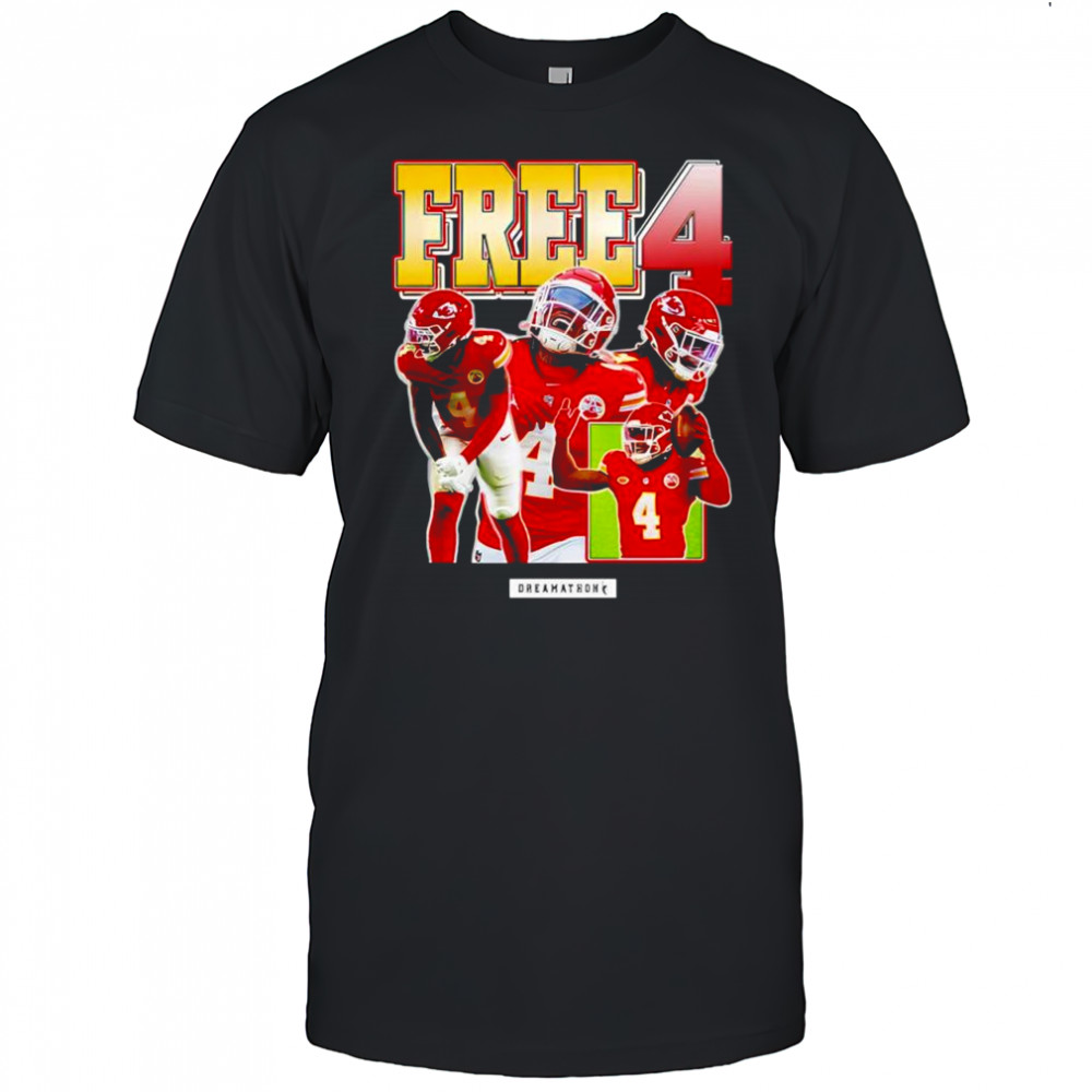 Free 4 Rashee Rice Chiefs retro shirt