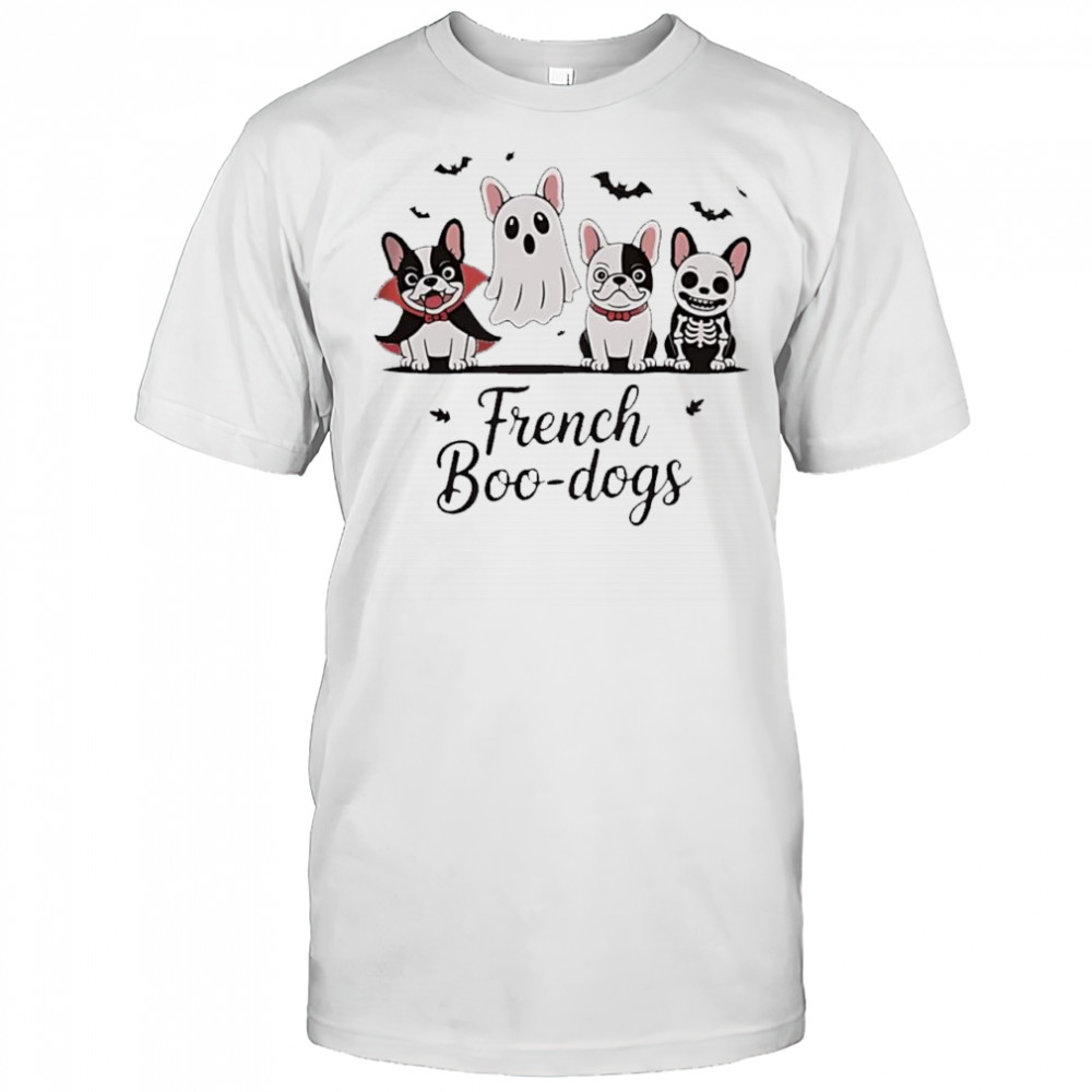 French Boo dogs ghost Halloween shirt