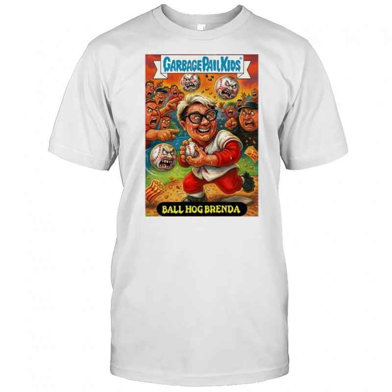 Garbage Pail Kids Ball Hog Brenda Baseball Player Card shirt