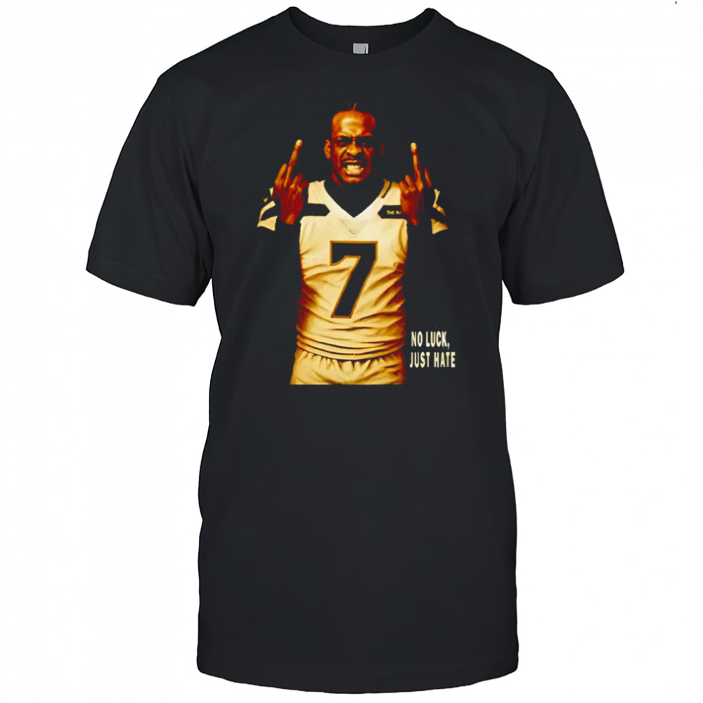 Geno Smith middle finger no luck just hate shirt